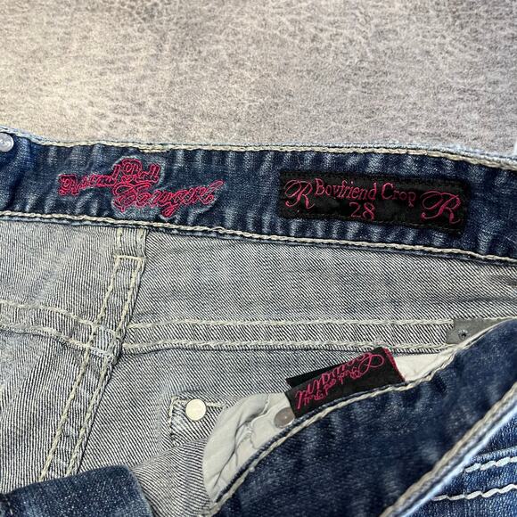 Rock & Roll Cowgirl Y2k Capri Jeans - Picture 3 of 7